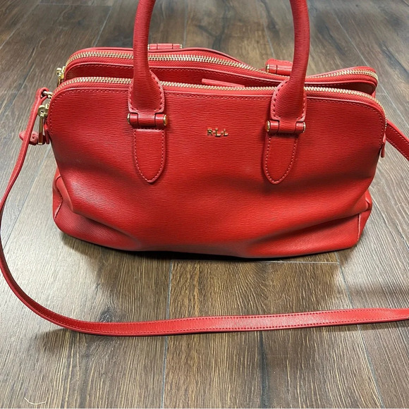 Ralph Lauren Newberry red satchel - Picture 1 of 7
